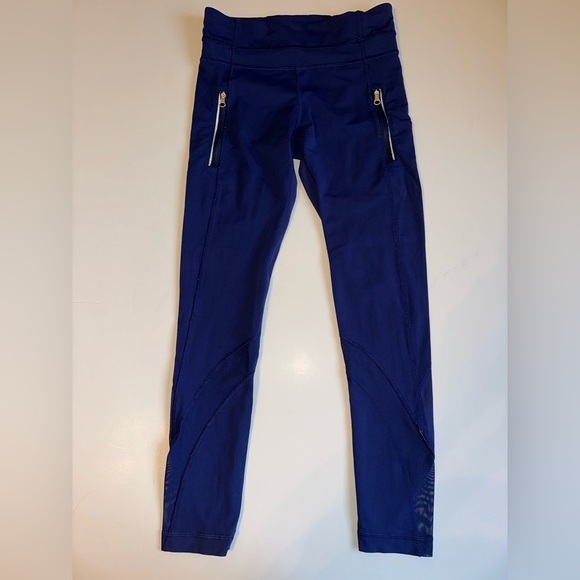 Lululemon Inspire Tight II Full Length Leggings Hero Blue Size 4 – EUC - Picture 1 of 8